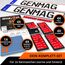 GENMAG® 2X Magnet Kennzeichenhalter Rahmenlos [Extra-Stark & Universal] Rahmenlose Kennzeichenhalter Magnete für Deutschland & Österreich | Magnetische Wechselkennzeichenhalter | Kennzeichen Magnet
