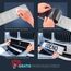 DAS ORIGINAL - ODENO® Klett Kennzeichenhalter-Set Rahmenlos selbstklebend - Nummernschildhalterung für jedes Auto - extrem starker, wetterfester Kleber und Klettverschluss