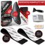 ROBBX® 2X Klett Kennzeichenhalter Rahmenlos I selbstklebend & absolut wetterfest I Auto Nummernschildhalter Set I Sportliche KFZ Kennzeichenhalterung