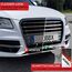 ROBBX® 2X Klett Kennzeichenhalter Rahmenlos I selbstklebend & absolut wetterfest I Auto Nummernschildhalter Set I Sportliche KFZ Kennzeichenhalterung