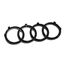 Audi 82A071801 Zeichen Kühlergrill Ringe Black Edition Emblem Blackline Logo schwarz