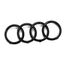 Audi 82A071801 Zeichen Kühlergrill Ringe Black Edition Emblem Blackline Logo schwarz