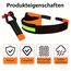 Gekufa Abschleppseil pkw 5M x 5cm, 10 Tonnen (22046 Lbs) Abschleppseil Auto Kit mit 2 Verstärkten Haken und Reflektierenden Streifen, Abschleppseile Für Off-Road Recovery (Orange)