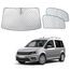 ZATOOTO Frontscheibe Sonnenschutz für VW Caddy, Windschutzscheibe Sonnenschutz Innen Faltbar, Thermomatten Magnetisch, Verdickte, blockiert 99% UV-Strahlen, 3er Set