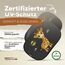 Sonnenschutz Auto Baby & Kinder • ZERTIFIZIERTER UPF50+ UV-Schutz • DEKRA geprüft & KBA-zugelassen • Nachhaltiges & hochwertiges GSM105+ Nylon • Sonnenblende Seitenscheibe • Motiv Giraffe