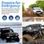 MAIKEHIGH Abschleppseil 5 cm x 5 m, 17,600 lbs (8 Tonnen) Recovery Tow Strap Kit Für Off-Road Recovery & Abschleppen Heavy Duty Polyester Weather Resistant Verstärkte Looped Ends 2 Safety Hooks