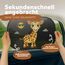 Sonnenschutz Auto Baby & Kinder • ZERTIFIZIERTER UPF50+ UV-Schutz • DEKRA geprüft & KBA-zugelassen • Nachhaltiges & hochwertiges GSM105+ Nylon • Sonnenblende Seitenscheibe • Motiv Giraffe