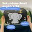 Sonnenschutz Auto Baby & Kinder • ZERTIFIZIERTER UPF50+ UV-Schutz • DEKRA geprüft & KBA-zugelassen • Nachhaltiges & hochwertiges GSM105+ Nylon • Sonnenblende Seitenscheibe • Motiv Elefant