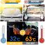 WIN.MAX Frontscheibenabdeckung Auto Scheibenabdeckung Faltbar Sonnenschutz Winter Windschutzscheiben Abdeckung 3 Magnetische für Autoscheibenabdeckung gegen Strahlung, Sonne, Staub, Schnee, EIS