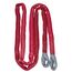 Kerbl Works Abschleppschlinge, Abschleppseil, Abschleppgurt, rot, 6m, 4cm, 35 Tonnen, Polyester, Warnfähnchen, Transporttasche