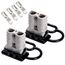 Spurtar Batterieanschluss 50A Batterie Stecker 2 Stück, 12V 6AWG Akku Schnellanschluss Stecker für Auto Wohnmobil Wohnwagen Motorrad Boot Solaranlagen