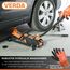 Hydrualischer Wagenheber 2,5T, 85-365mm, 3X Gummiauflage, Radmutterschlüssel, Rangierwagenheber mit Hebelstange 2in1 Auto Heber, PKW Profi Ständer, Flache, Wohnmobil Handschuhe SN88108