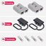 Spurtar Batterieanschluss 50A Batterie Stecker 2 Stück, 12V 6AWG Akku Schnellanschluss Stecker für Auto Wohnmobil Wohnwagen Motorrad Boot Solaranlagen
