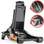 Hydraulischer Wagenheber 3T, 80-465 mm, 2X Gummiauflage, Montagehandschuhe, 2X Unterstellböcke, Wagenheber Profi Auto Heber PKW Wohnmobil ideal für Reifenwechsel SUV