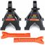 2X Unterstellböcke 3T, 295-425 mm, Wagenheber Ständer Modellwahl Wagenbock Werkstattstände Profi Reifenwechsel Abstellbock Auto Heber PKW Wohnmobil ideal für Reifenwechsel SN2430