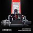 Arebos 3T Hydraulischer Rangierwagenheber mit integriertem Fußpedal | Unterfahrhöhe 130-508 mm | 2 Gummi-Auflagen | Wagenheber Jack 360° Rollen | Heber Ständer KFZ Auto PKW