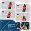 VANPO Drehmomentschlüssel 3/8 Zoll, 5-60Nm Fahrrad & Motorrad Drehmomentschlüssel Set mit 125mm Verlängerungsstange, 3/8"-1/4" Adapter für Fahrräder, Motorrad und Auto Zündkerzenwechsel