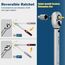 VANPO Drehmomentschlüssel 3/8 Zoll, 5-60Nm Fahrrad & Motorrad Drehmomentschlüssel Set mit 125mm Verlängerungsstange, 3/8"-1/4" Adapter für Fahrräder, Motorrad und Auto Zündkerzenwechsel