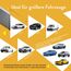 Wagenheber-Set | Scherenwagenheber für Autos 3 Tonnen (6.600 lbs) Tragbar, ideal für SUV und Autos – Universelles Auto-Notfallset mit Schraubenschlüssel