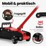 Wagenheber 2,5T extra flach – Hydraulischer Rangierwagenheber mit Transportkoffer, 3 Gummiauflagen & Adapter – Auto Wagenheber für PKW bis 2.500 kg (Rot)