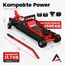 Wagenheber 2,5T extra flach – Hydraulischer Rangierwagenheber mit Transportkoffer, 3 Gummiauflagen & Adapter – Auto Wagenheber für PKW bis 2.500 kg (Rot)