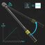 ANPUDS Drehmomentschlüssel 1/2 Zoll, 50-350 Nm, ±3% Zertifizierte Genauigkeit, 72 Zähne Umschaltknarre, Profi KFZ Drehmoment-Schlüssel für Radwechsel, Auto, LKW & Traktor, inkl. Box