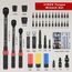 1/4 & 3/8 & 1/2-Zoll Knarren-Drehmomentschlüssel, 41-teiliges Drehmomentschlüssel-Set mit Steckschlüsseln und Verlängerungen, Inbus, Torx, magnetische Zündkerze für Auto, Motorrad und Fahrradreparatur