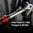 Hairich Drehmomentschlüssel Fahrrad 1/4 Zoll, 3-25Nm, Klein Torque Wrench Set, ±3% Fehlergenauigkeit Drehmoment-Schlüssel mit 72 Zähne Wende Ratschenkopf
