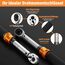 13TLG Klein Drehmomentschlüssel Fahrrad 3-25NM, 1/4 Zoll Torque Wrench Set, 72 Zähne Umschaltknarre, Ratschenkasten inklusive mit Verlängerungsstange 10 cm, Innensechskant und Torx Bit Buchse
