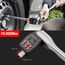 ANPUDS Digitaler Drehmomentadapter, 1/2 Zoll 10-200 Nm Drehmomentadapter Set mit Voreingestellter, Lagerung, Summer, LCD-Anzeige, ± 1% Fehlergenauigkeit, 1/4" 3/8" Adapter für Auto, Motorrad, Fahrrad