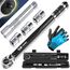 MASKO® Drehmomentschlüssel 6tlg. Set 40-210Nm 1/2' CV inkl. 3 Stecknüsse 17mm 19mm 21mm & Verlängerung 125mm Montagehandschuhe Koffer +/- 4% Toleranz Reifenschlüssel Auto Drehmoment-Schlüssel, Schwarz