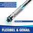NTG Drehmomentschlüssel 1/2" Zoll 40-210 Nm inkl. 3 Stecknüsse 17 | 19 | 21mm inkl. Verlängerung + Schoneinsätze für Alufelgen - für Auto Motorrad SUV Van