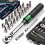 ss shovan 21TLG Drehmomentschlüssel Fahrrad, 1/4 Zoll 2-24 Nm Torque Wrench Set, 72 Zähne Umschaltknarre, ± 3% Fehlergenauigkeit, Ratschenkasten inklusive 3/8" Adapter, Phillips Hex und Torx Bits