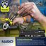 MASKO® Drehmomentschlüssel 6tlg. Set 40-210Nm 1/2' CV inkl. 3 Stecknüsse 17mm 19mm 21mm & Verlängerung 125mm Montagehandschuhe Koffer +/- 4% Toleranz Reifenschlüssel Auto Drehmoment-Schlüssel, Schwarz