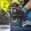 MASKO® Drehmomentschlüssel 6tlg. Set 40-210Nm 1/2' CV inkl. 3 Stecknüsse 17mm 19mm 21mm & Verlängerung 125mm Montagehandschuhe Koffer +/- 4% Toleranz Reifenschlüssel Auto Drehmoment-Schlüssel, Schwarz