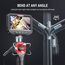 Ralcam Endoskopkamera mit Licht Endoscope Camera - 360° Endoskop Schwenkbarer 4,3" HD 720P Inspektionskamera mit Licht Rohrkamera, Kameras mit 6 LED, IP67 (6,2mm Sonde/2M)