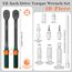 NADOKHI Drehmomentschlüssel 3/8 Zoll, 5-60Nm, 72 Zähne, 10-tlg Klein Drehmomentschlüssel Set mit 250mm Verlängeru, Universalgelenk, Zündkerzenhülse, für Fahrrad, Motorrad und Auto Zündkerzen Wechsel