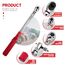UYECOVE Drehmomentschlüssel Set, 3 teilig Drehmomentschlüssel 1/4" 5-25Nm, 3/8" 20-120Nm, 1/2" 40-220Nm, ±3% Fehlergenauigkeit Drehmomentschlüssel für Fahrrad, Motorrad, Auto, LKW