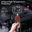 Ralcam Endoskopkamera mit Licht Endoscope Camera - 360° Endoskop Schwenkbarer 4,3" HD 720P Inspektionskamera mit Licht Rohrkamera, Kameras mit 6 LED, IP67(6,5mm Sonde/2M)