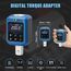 ALAIAL Digitaler Drehmomentadapter 1/2 Zoll, 3-200Nm Digitaler Drehmoment Adapter, Digital Drehmomentschlüssel Set mit 3/8" und 1/4" Adapter, Summer, LCD-Anzeige für Fahrrad Motorrad Auto Reparatur