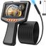 FINIBO Endoskopkamera mit Licht 5m, Single Lens Endoskop mit 4.3-Zoll-IPS- Bildschirm, 5mm IP67 wasserdichte Inspektionskamera, 1080P HD Rohrkamera, Kanalkamera, 2000mAh Batterie