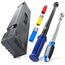 HASKYY Radwechsel Set Drehmomentschlüssel 1/2" 40-210Nm mit Teleskopratsche 460-610mm 768Nm inkl. Schlagnüsse Satz SW 17, 19, 21 KFZ Industrie Motorrad Auto