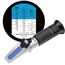 HHTEC Frostschutz Refraktometer 4-in-1 – Kühlmittel, Batterie, Scheibenwasser & AdBlue prüfen – KFZ Tester für Auto Wartung mit ATC