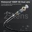 Dual Lens Endoskopkamera mit Licht, Industrielle Endoskop Inspektionskamera,5,0-Zoll-IPS-Boreskop-Kanalkamera mit 1920P Handheld IP67 Wasserdichter Schlangenkamera mit 8 LED-Leuchten-5M