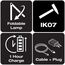 Osram LEDIL406 LEDinspect Fast Charge SLIM500, schlanke Inspektionsleuchte, 5700K, wiederaufladbare LED Arbeitsleuchte, magnetisch, biegsam, inkl. Haken