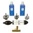 RELD Profi Zylinderkopfdichtung Tester Lecktester CO2 Universal für alle Autos und Motorräder Test Zylinderkopf Dichtung Rapid Engine Leak Detector mit 500ml Reaktionsflüssigkeit