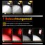 Daphomeu COB Arbeitsleuchte, Ultrahelle LED Taschenlampe & Werkstattlampe, Rotem Notlicht mit Drehbar Magnetfuß, Wiederaufladbar Inspektionslampe für Autoreparaturen, Werkstatt und Camping