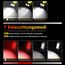 Daphomeu LED Taschenlampe mit Magnet 2 Stück,Ultra-helle Werkstattlampe, akkubetriebene COB-Arbeitsleuchte mit Schwenkfunktion und Magnetfuß, ideal für Autoreparaturen, Werkstatt und Camping