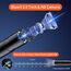 Industrie-Endoskop, SKYBASIC 20m Inspektionskamera mit 4,3-Zoll-Bildschirm Endoskopkamera mit 8 LED-Licht 8 mm IP67 wasserdichte Kamera Rohrkamera Endoskop Kamera 3 Helligkeiten Einstellbar (DT-20M)