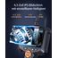 Endoskopkamera mit Licht, AOPICK 4.3" IPS Bildschirm Endoskop mit 20M Halbstarres Kabel, 8mm IP67 wasserdichte Industrielles Inspektionskamera, 1080P HD Rohrkamera mit 8 einstellbaren LEDs